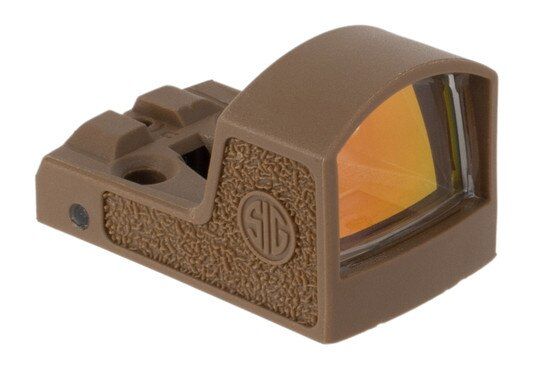 SIG Romeo Zero mini reflex sight FDE is made from polymer